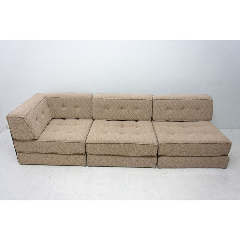 Modulares Vintage-Trio-Sofa aus Stoff, 1970