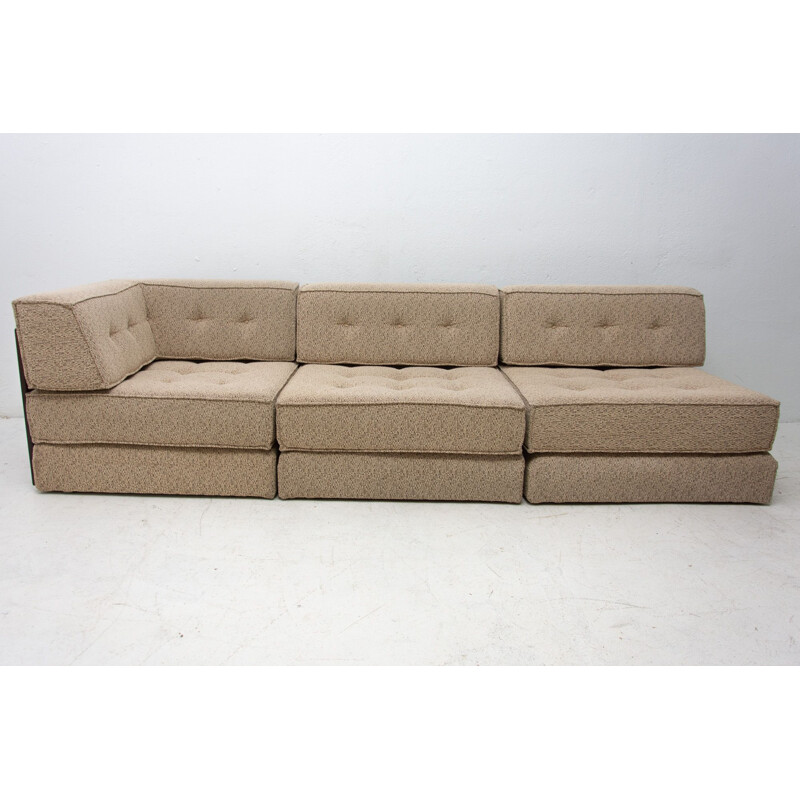 Modulares Vintage-Trio-Sofa aus Stoff, 1970