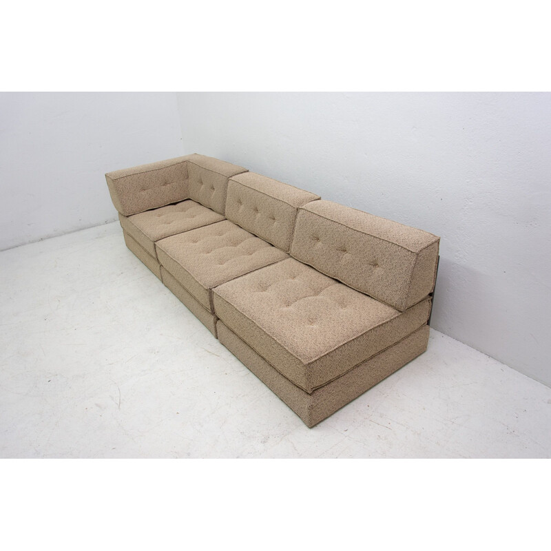 Modulares Vintage-Trio-Sofa aus Stoff, 1970