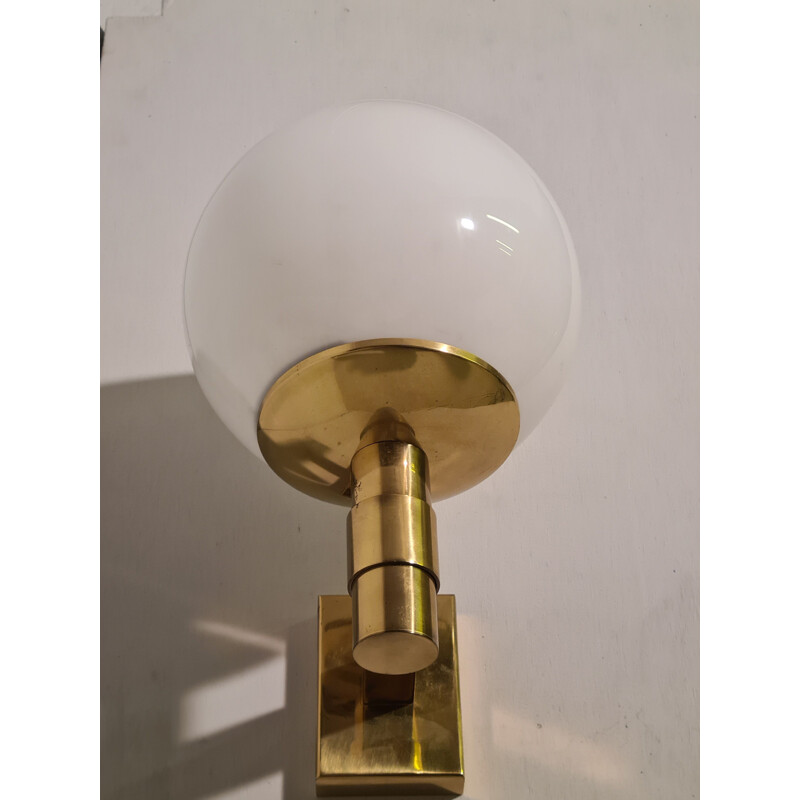 Pair of vintage Pleyel wall lamps by Perzel