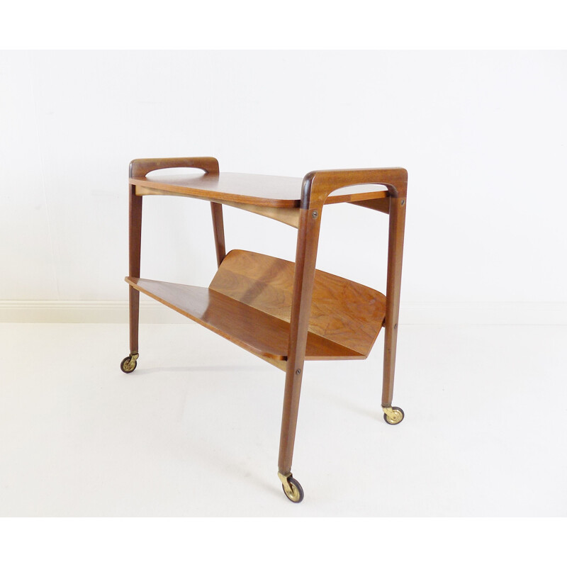 Vintage teak trolley for Opal, 1960s