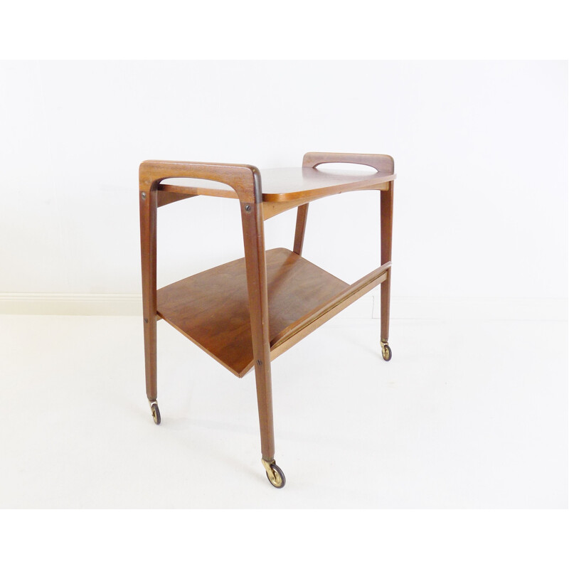 Vintage teak trolley for Opal, 1960s