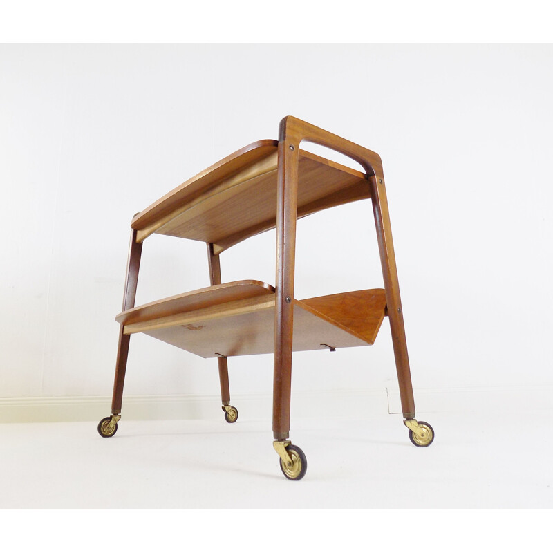 Vintage teak trolley for Opal, 1960s