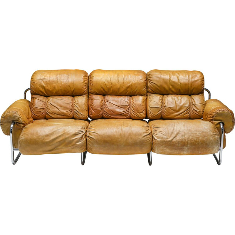 Vintage Tucroma three seater sofa by Guido Faleschini for Pace Collection, 1970s