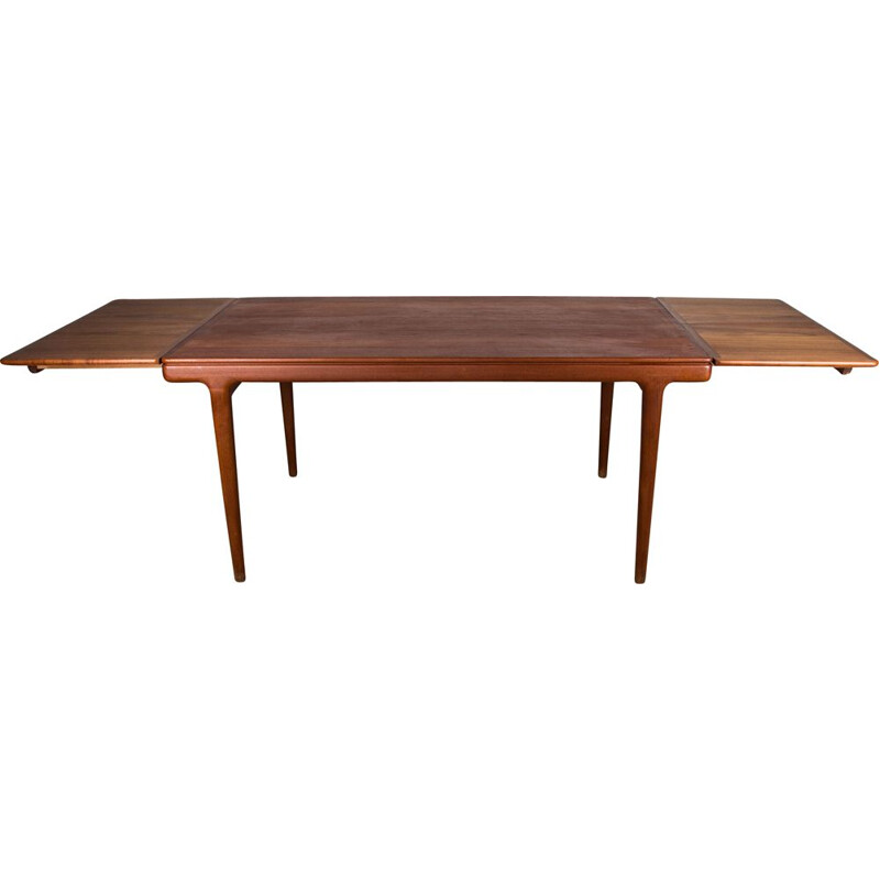 Vintage Danish teak extension table by Joahnnes Andersen for Uldum Mobelfabrik, 1960