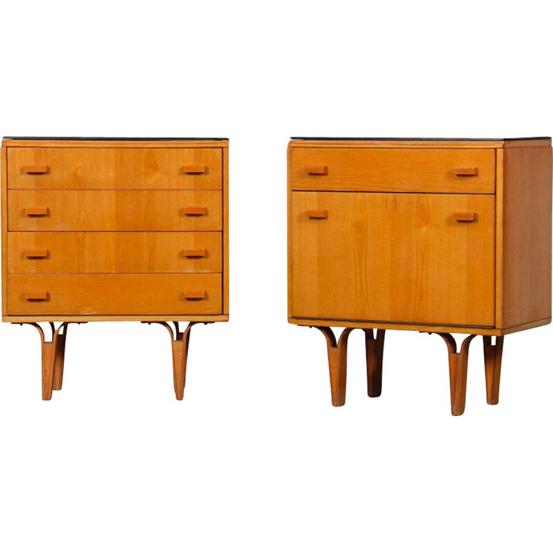 Pair of vintage night stands by Novy Domov, 1970