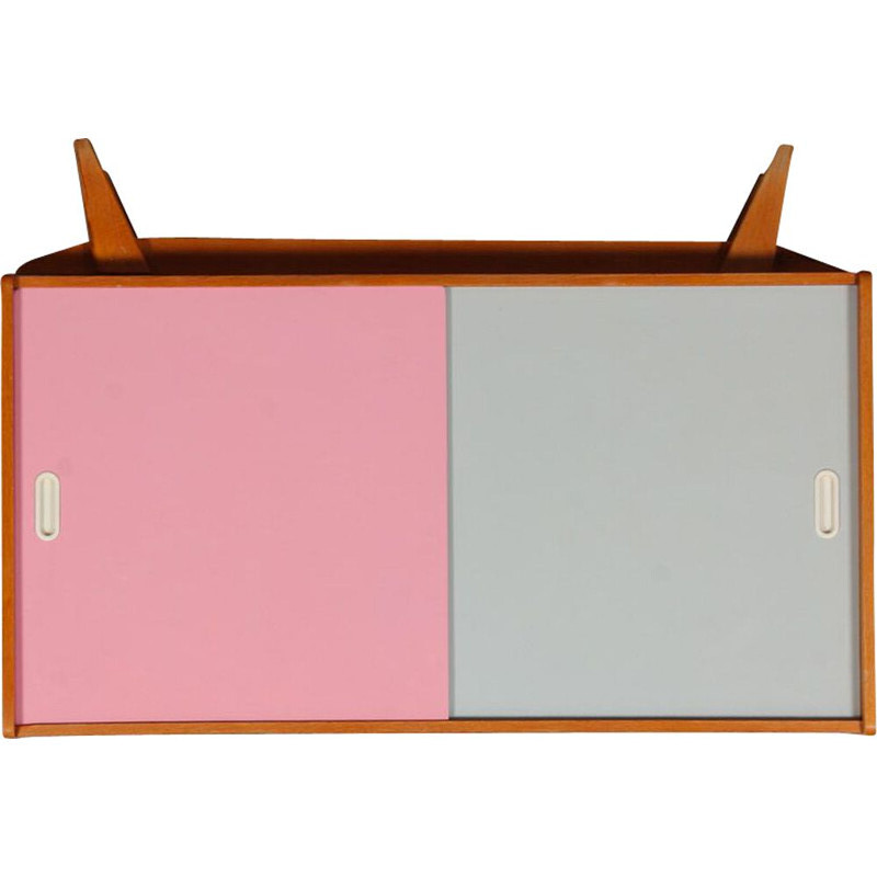 Vintage pink and white highboard by Jiri Jiroutek for Interier Praha, Czech Republic 1960