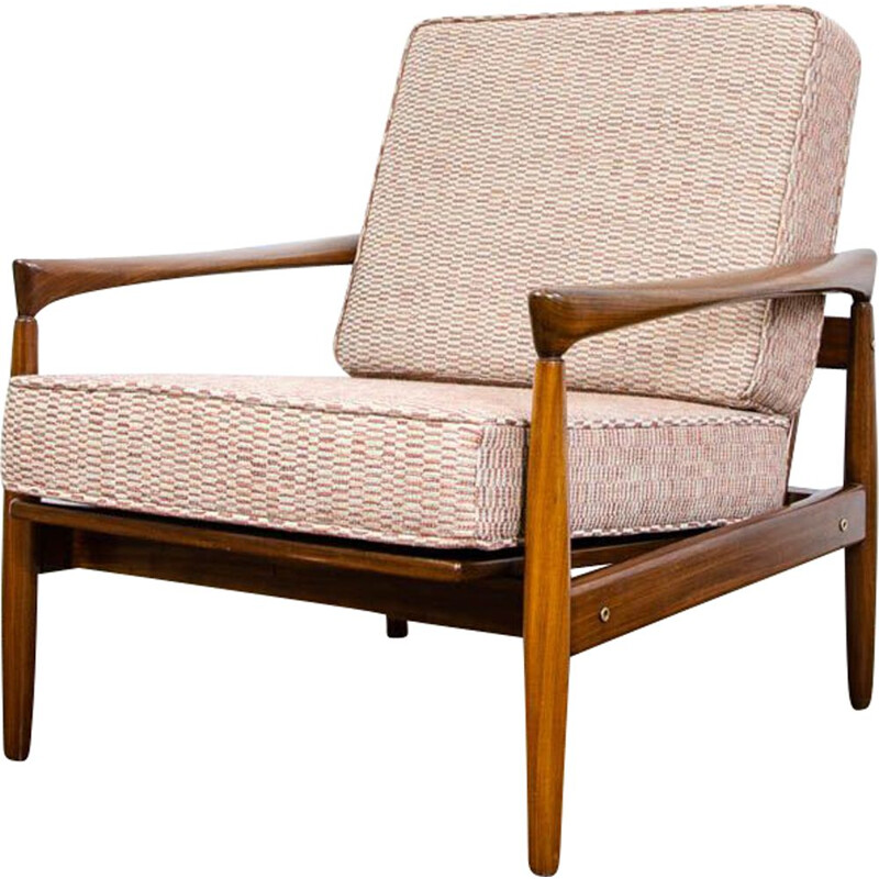 Vintage teakhouten "Kolding" fauteuil van Erik Wørts voor Ikea, 1960