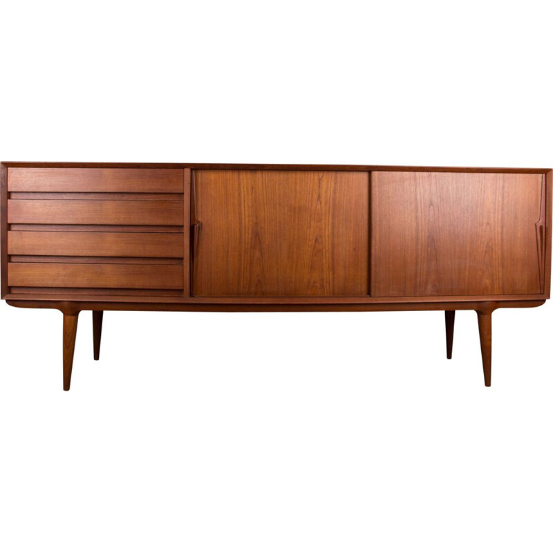 Vintage Danish teak sideboard by Gunni Omann for Omann Jun's Møbelfabrik, 1960