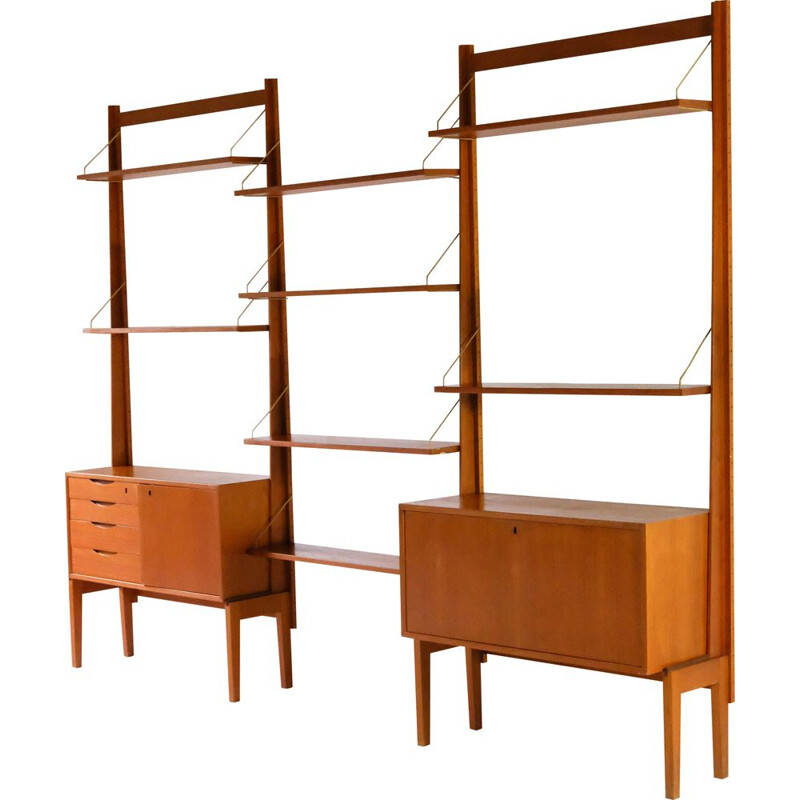 Mid-century Norwegian wall unit by Bruksbo, 1960s