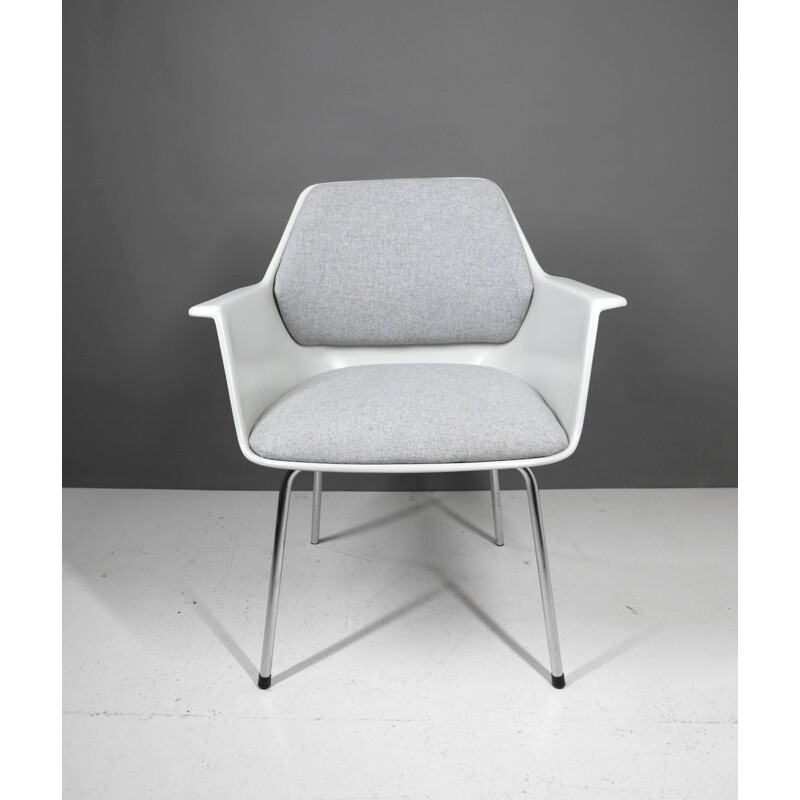 Sillón gris vintage de Wilkhahn, Alemania 1970