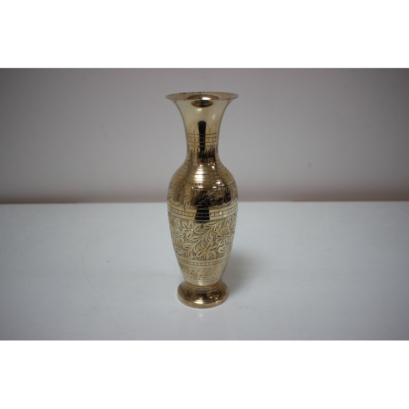 Mid-century brass vase, India 1960s