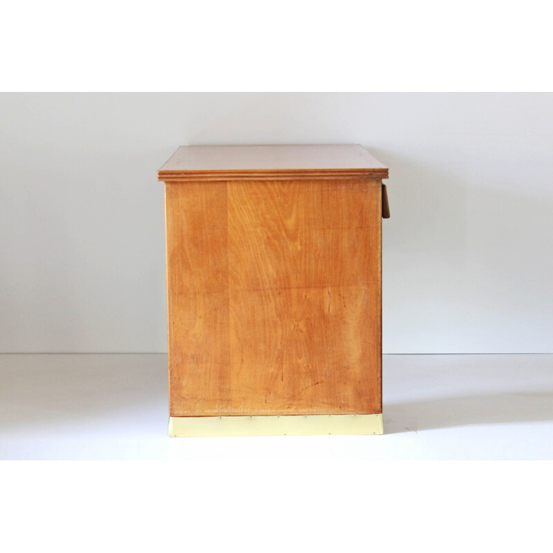 Ensemble de bureau vintage en bois massif, 1970