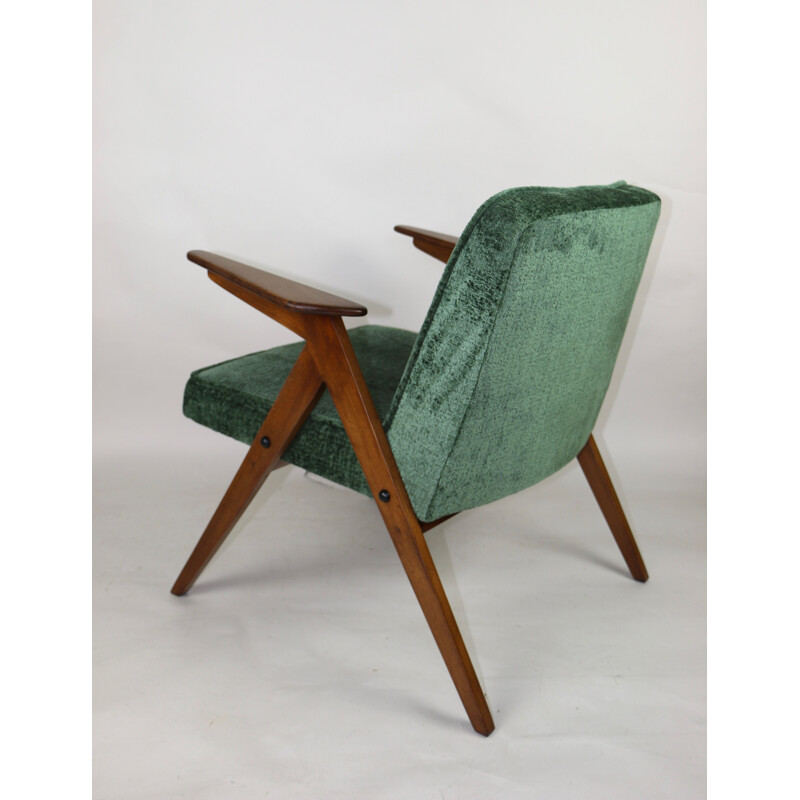 Vintage green Bunny armchair by Józef Chierowski, 1970s