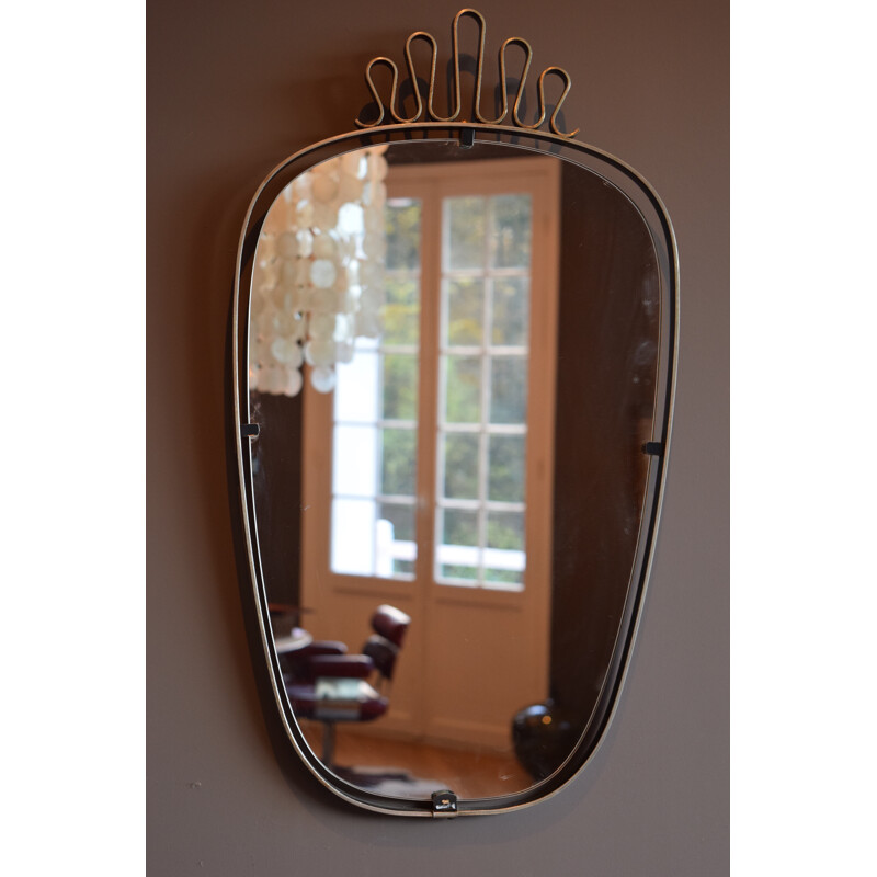 Italian mid century modern mirror - 1960s