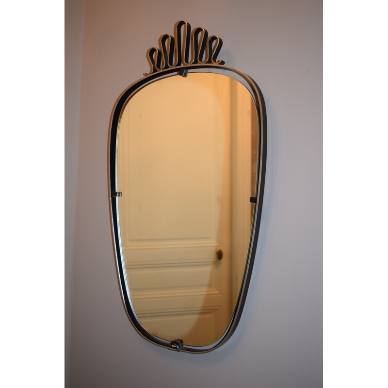 Italian mid century modern mirror - 1960s