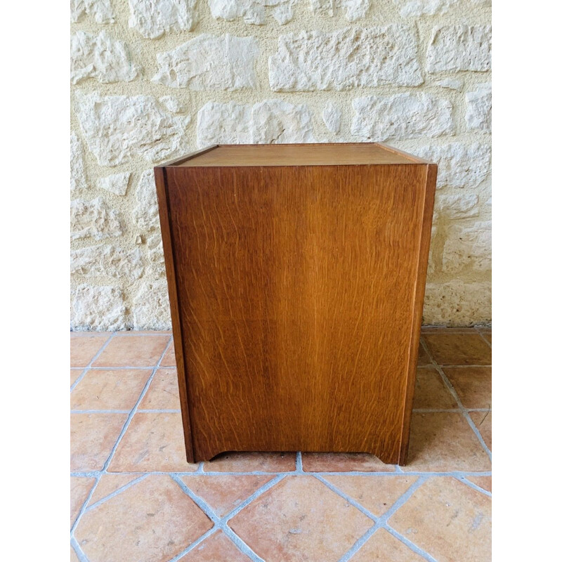 Scandinavian vintage wood side table, 1960s