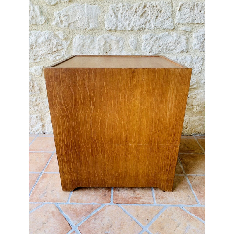 Scandinavian vintage wood side table, 1960s