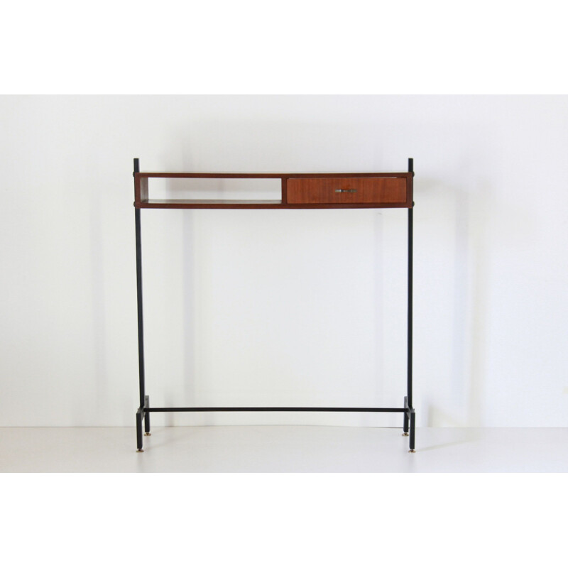 Table console scandinave vintage en teck, 1960