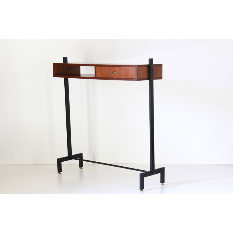 Table console scandinave vintage en teck, 1960