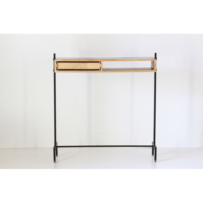 Vintage scandinavian teak console table, 1960s