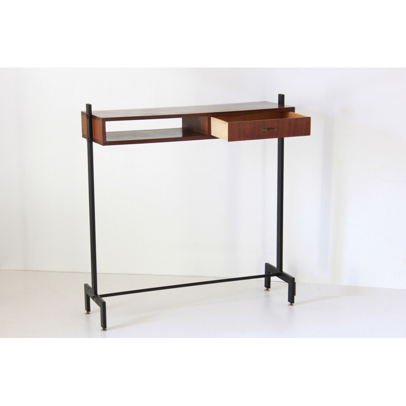 Vintage scandinavian teak console table, 1960s