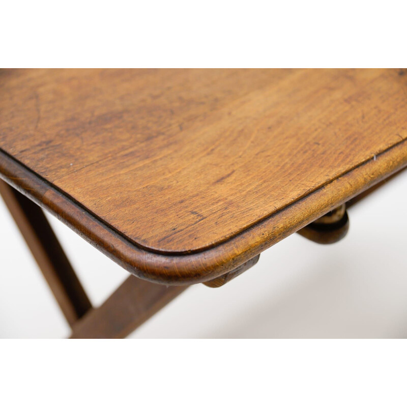 Vintage Bauhaus houten opklapbare salontafel, Duitsland 1940