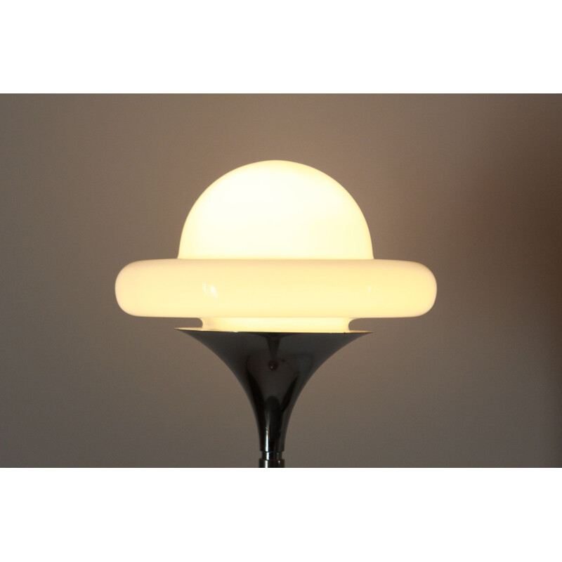 Lampadaire vintage avec base en laiton, 1970