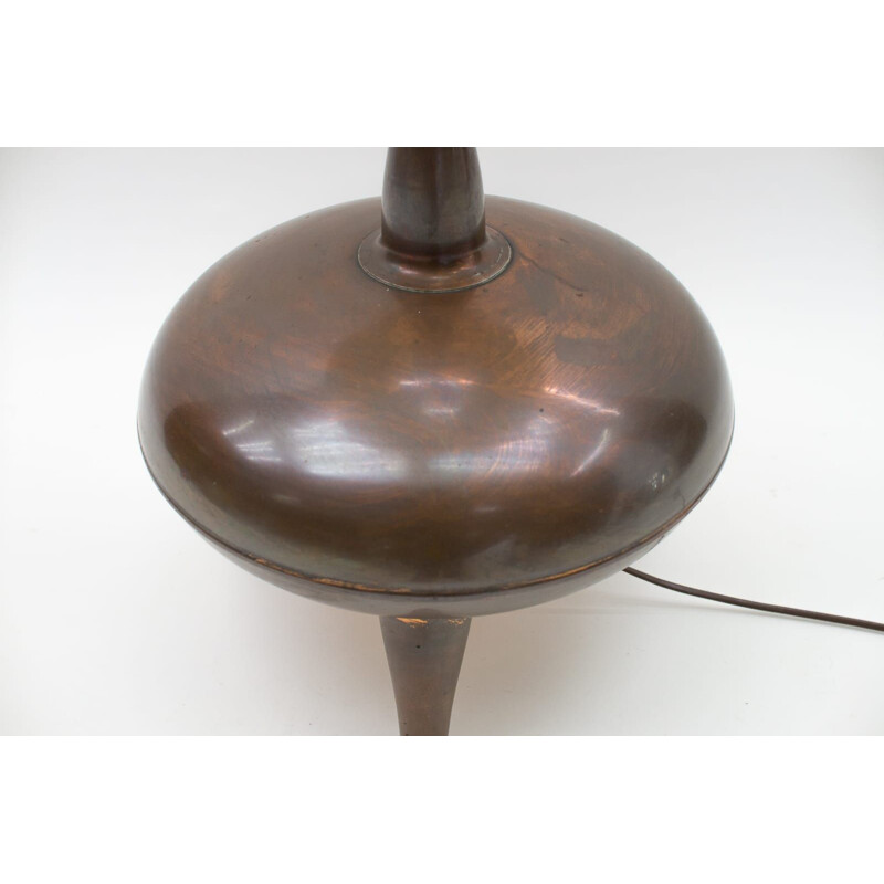 Vintage handmade copper lamp, South Africa