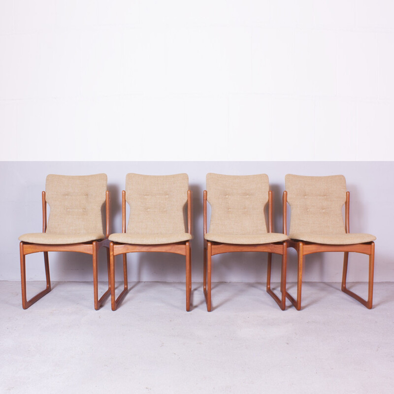 Suite de 4 chaises à repas Vamdrup Stolefabrik - 1960