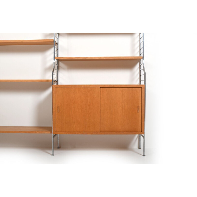 Vintage shelfing system "Continental" by Kajsa & Nils Strinning for String, 1950s