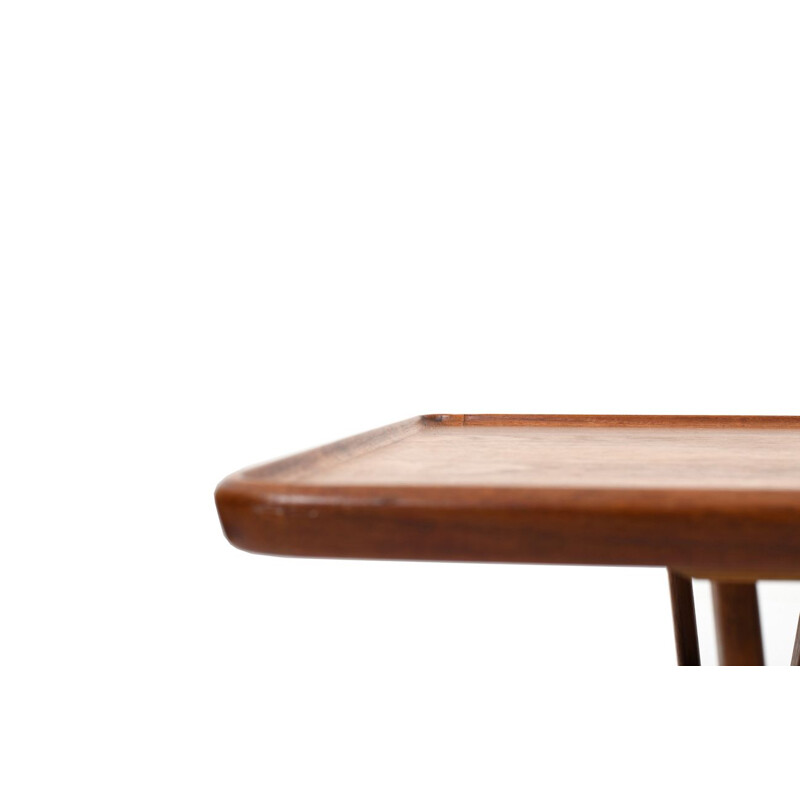 Table basse vintage en teck et bois de chêne de Kurt Østervig, 1950-1960