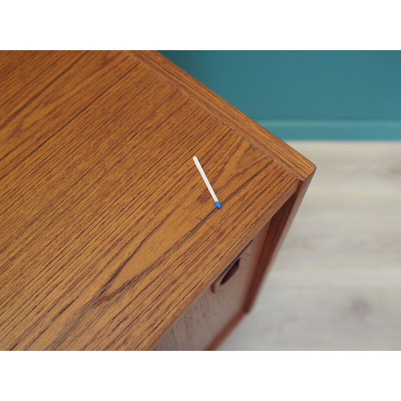 Teak Danish vintage teak highboard, Denmark 1970s