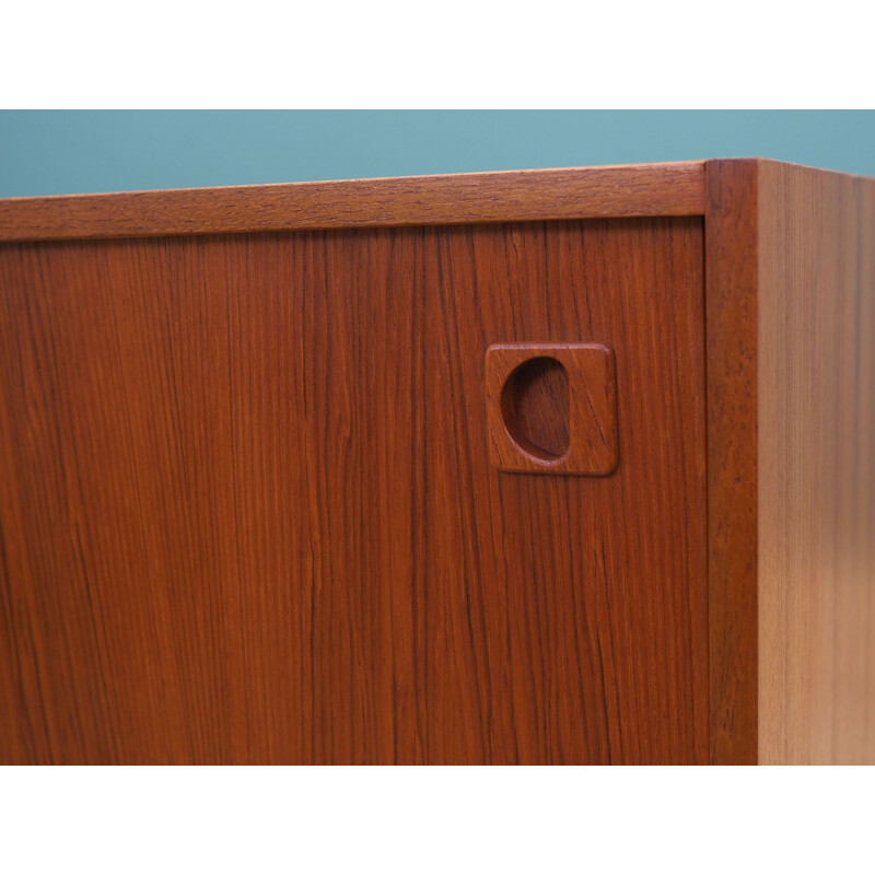 Teak Danish vintage teak highboard, Denmark 1970s