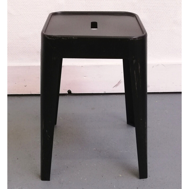 Set of 3 vintage iron stools
