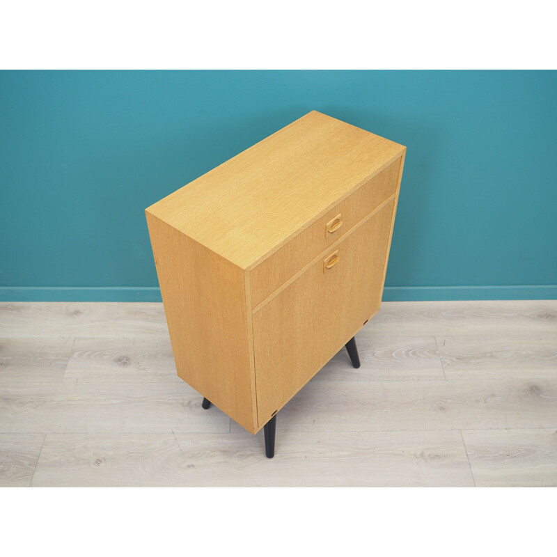 Vintage chest of drawers in ash wood, Denmark 1970