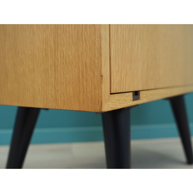 Vintage chest of drawers in ash wood, Denmark 1970