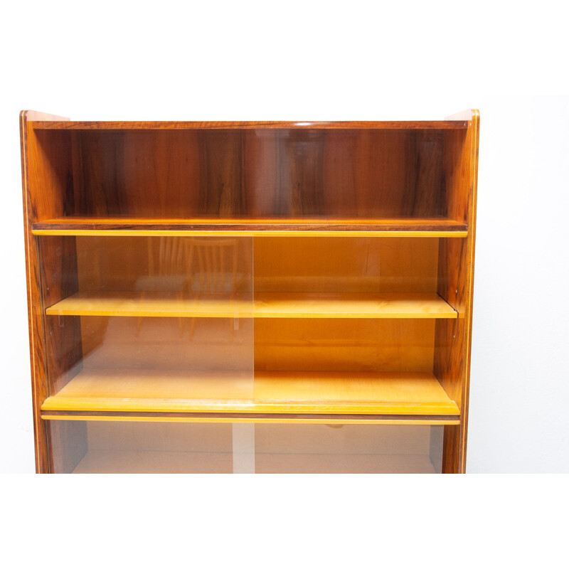 Vintage walnut bookcase by František Jirák for Jitona, Czechoslovakia 1960