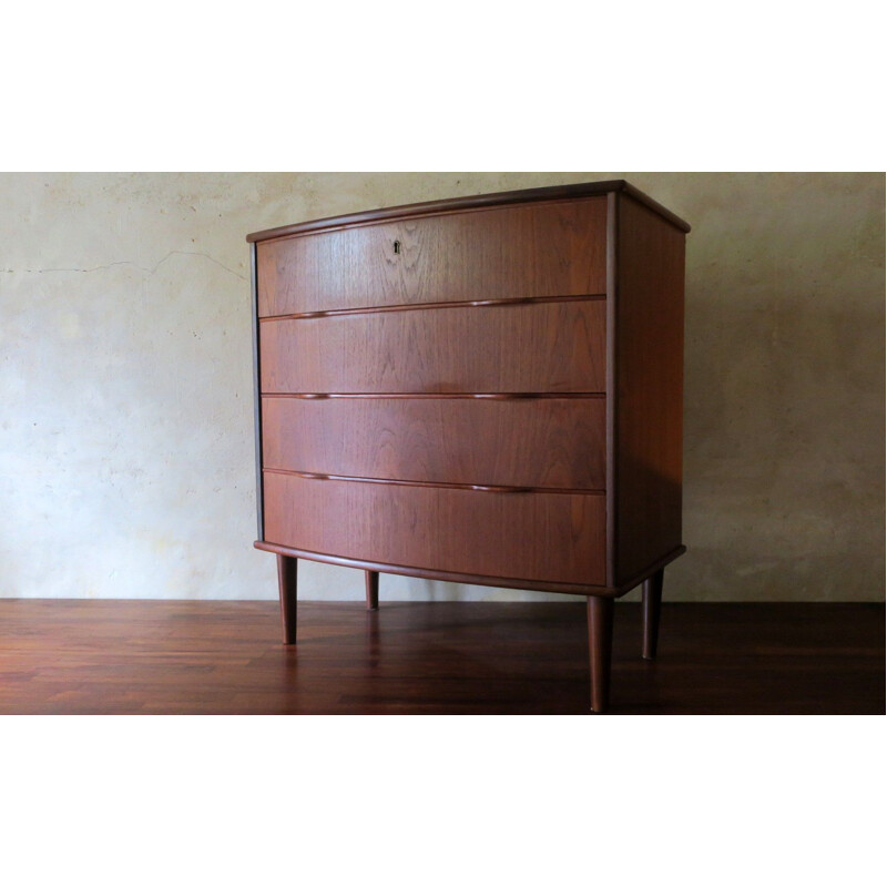 Vintage danish teak chest of drawers by Holger Georg Jensen, 1960s