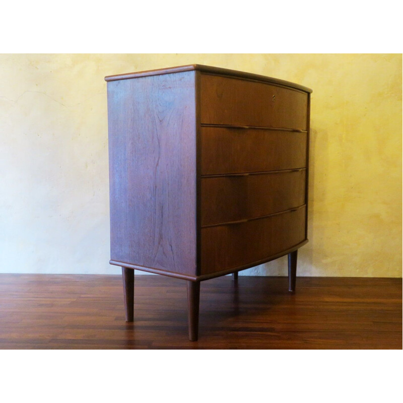 Vintage danish teak chest of drawers by Holger Georg Jensen, 1960s