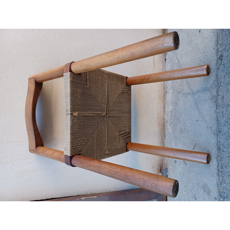 Paire de chaise vintage en bois, 1950