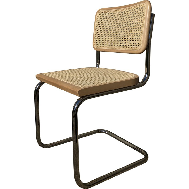 Vintage b32 cesca beechwood chair by Marcel Breuer, Italy
