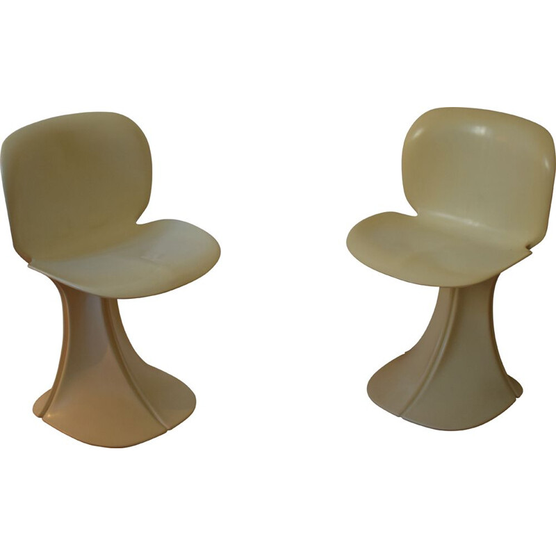 Pair of vintage Fleur chairs by Pierre Paulin for Boro, 1973