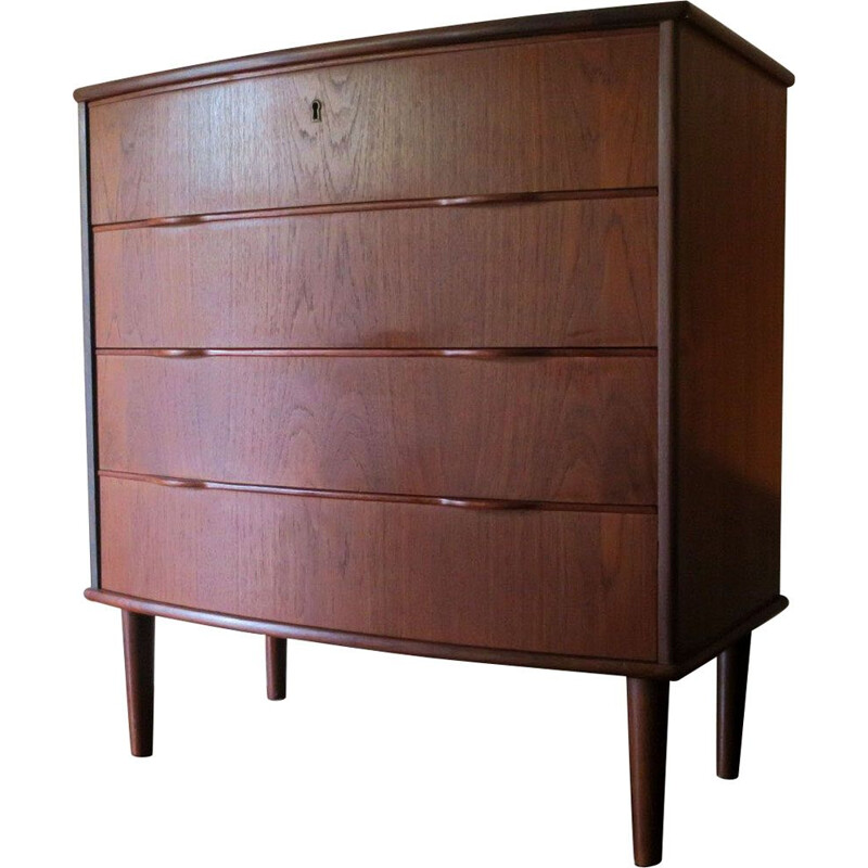 Vintage danish teak chest of drawers by Holger Georg Jensen, 1960s