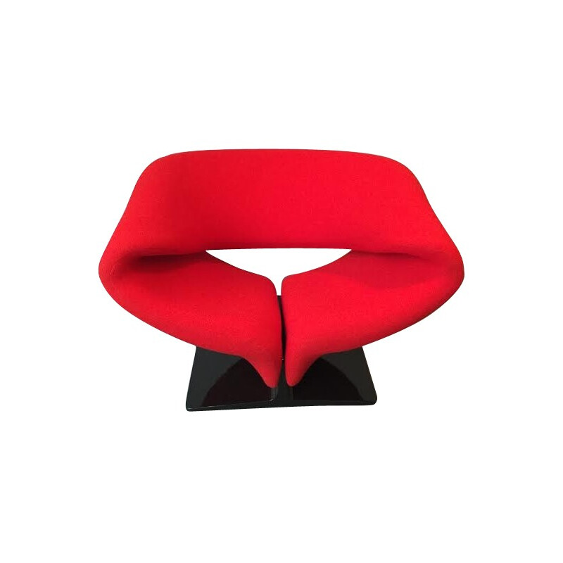 Fauteuil "Ribbon" rouge, Pierre PAULIN - années 70