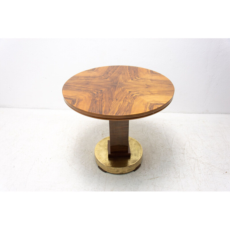 Vintage coffee table Art Deco, Czechoslovakia 1930s