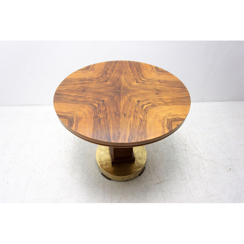 Vintage coffee table Art Deco, Czechoslovakia 1930s