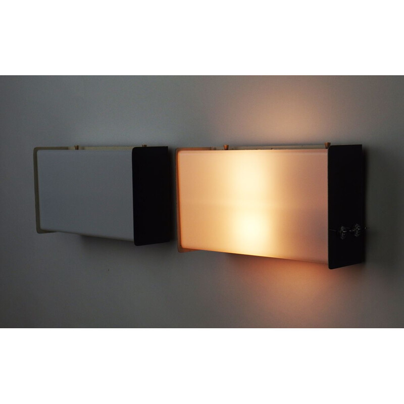 Pair of wall lamps Jacques Biny