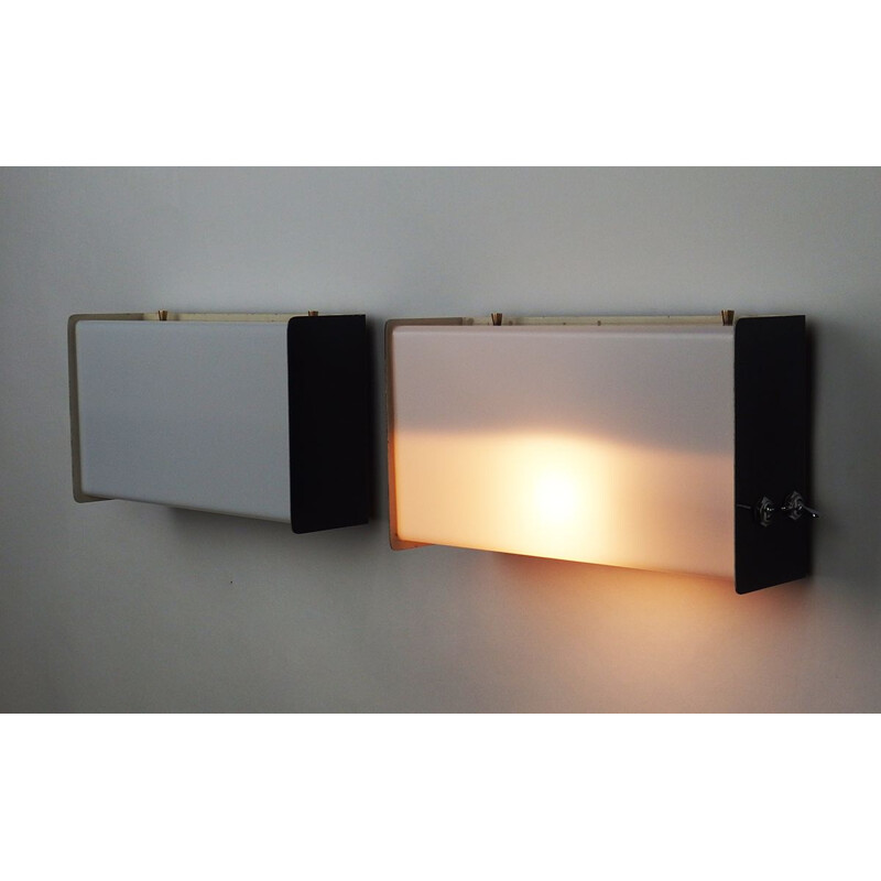 Pair of wall lamps Jacques Biny