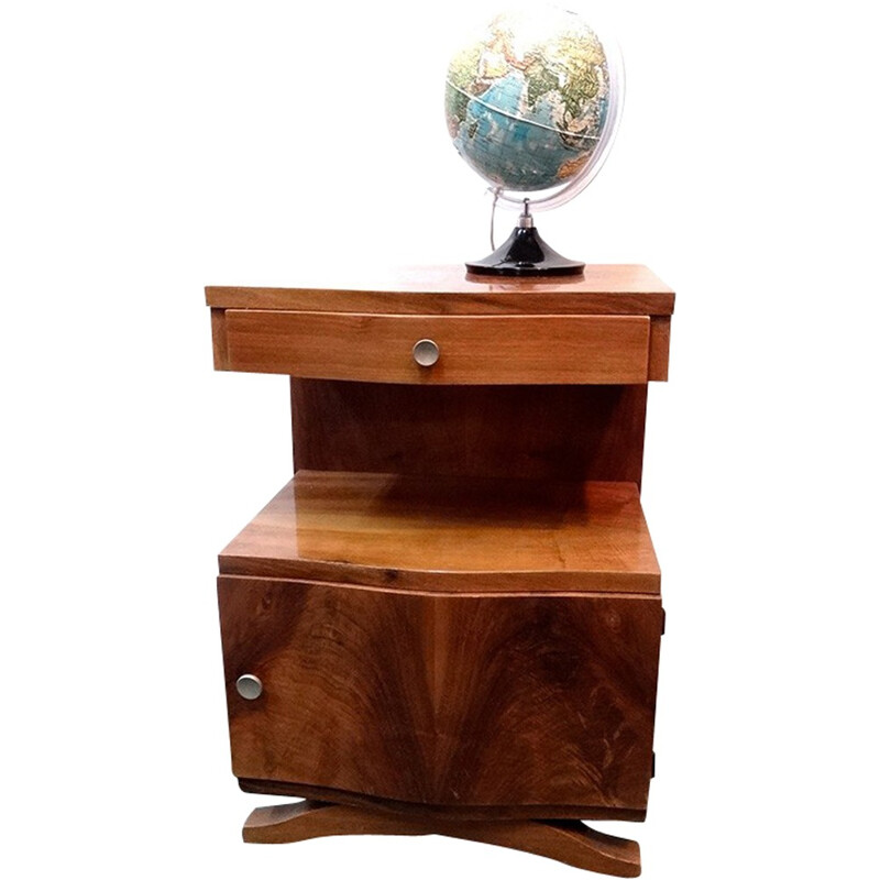 Small side table in varnished wood - 1930s